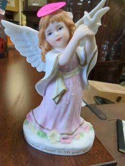 Lot of 2 angel figurines including: Heavenly Guardians from the Premier Collection and Angelic