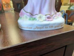 Lot of 2 angel figurines including: Heavenly Guardians from the Premier Collection and Angelic