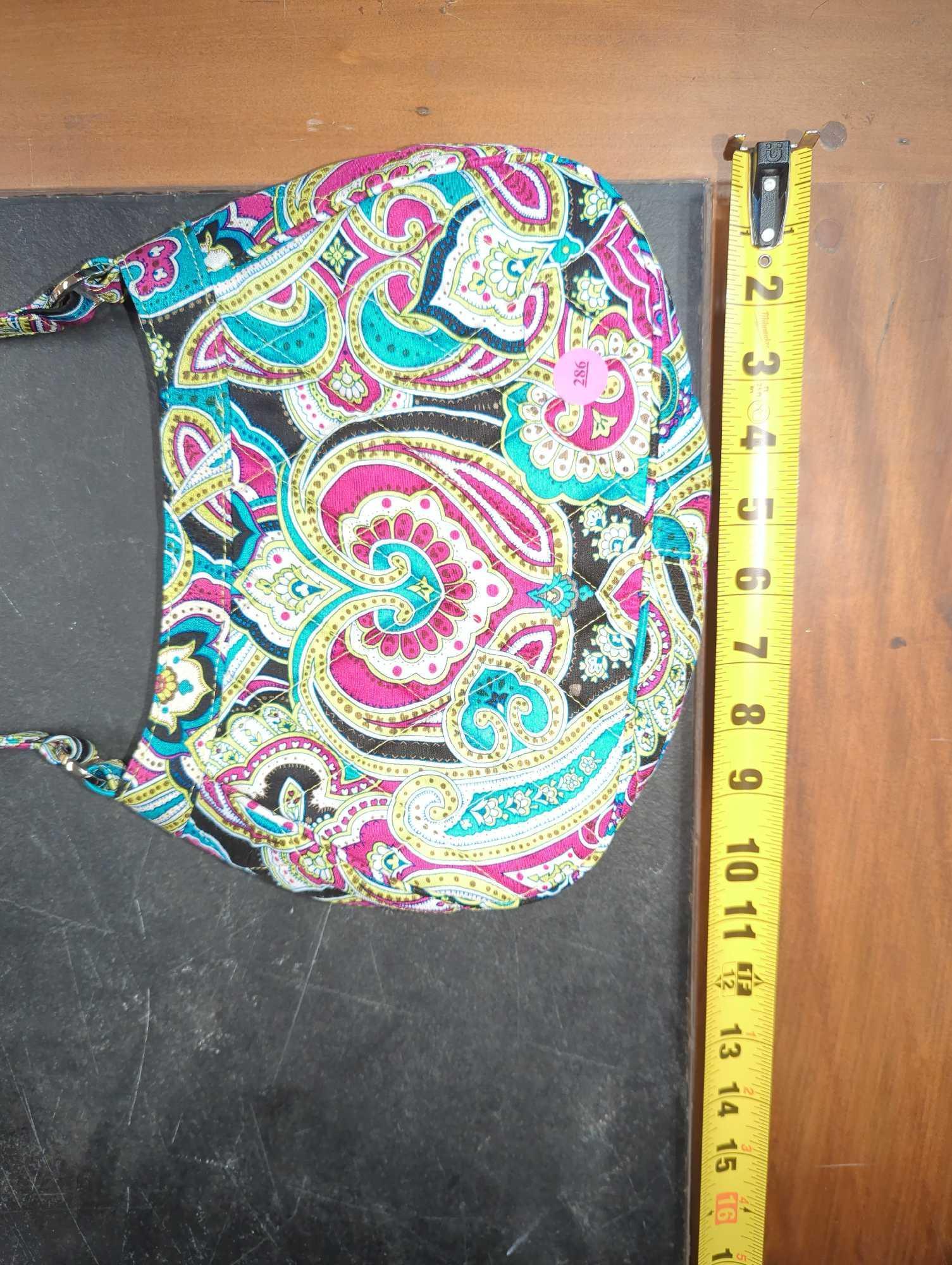 Vera Bradley Zoe Silk Collection Paisley Pattern Handbag, Appears to be in Like New Condition, No