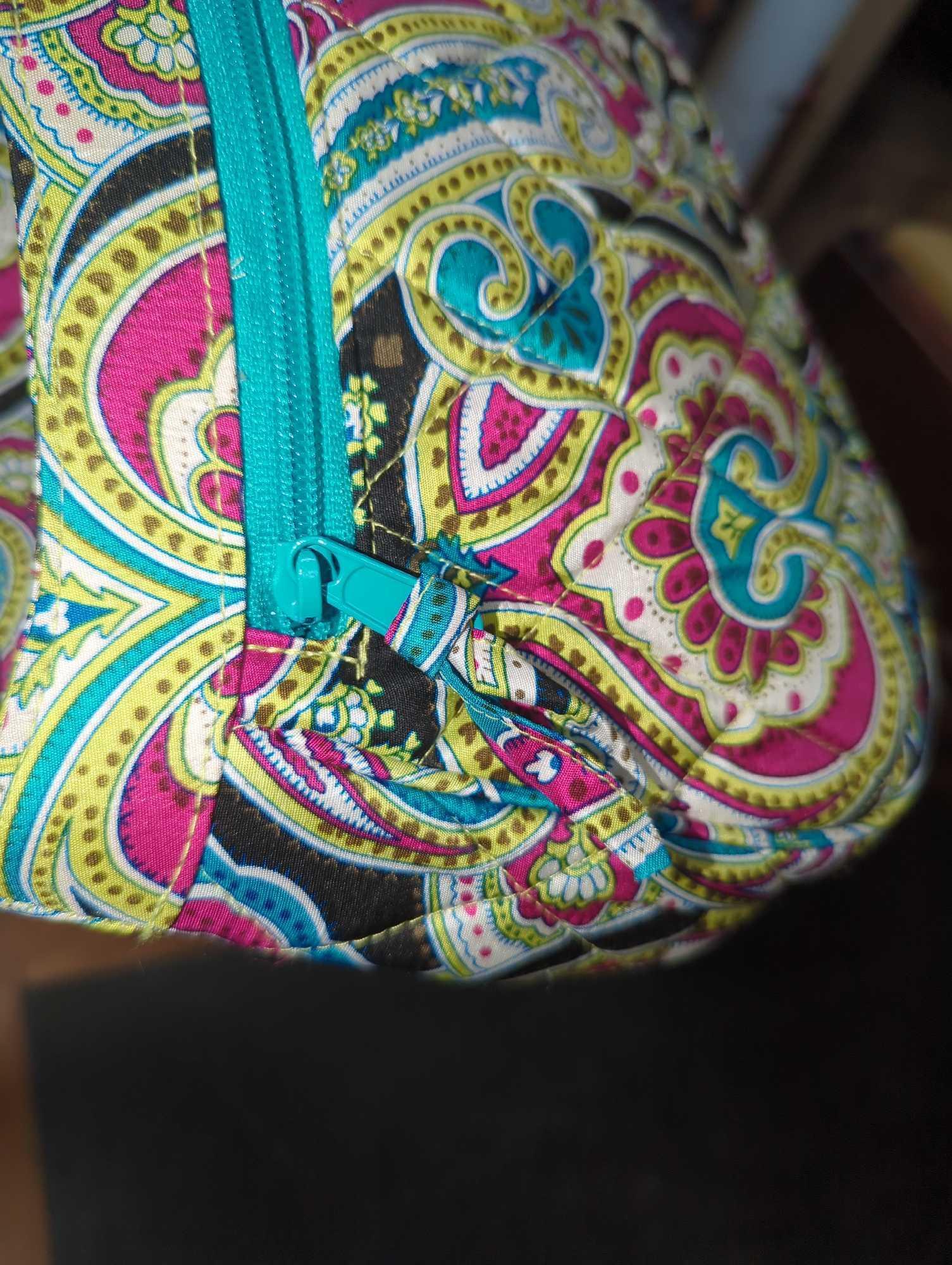 Vera Bradley Zoe Silk Collection Paisley Pattern Handbag, Appears to be in Like New Condition, No