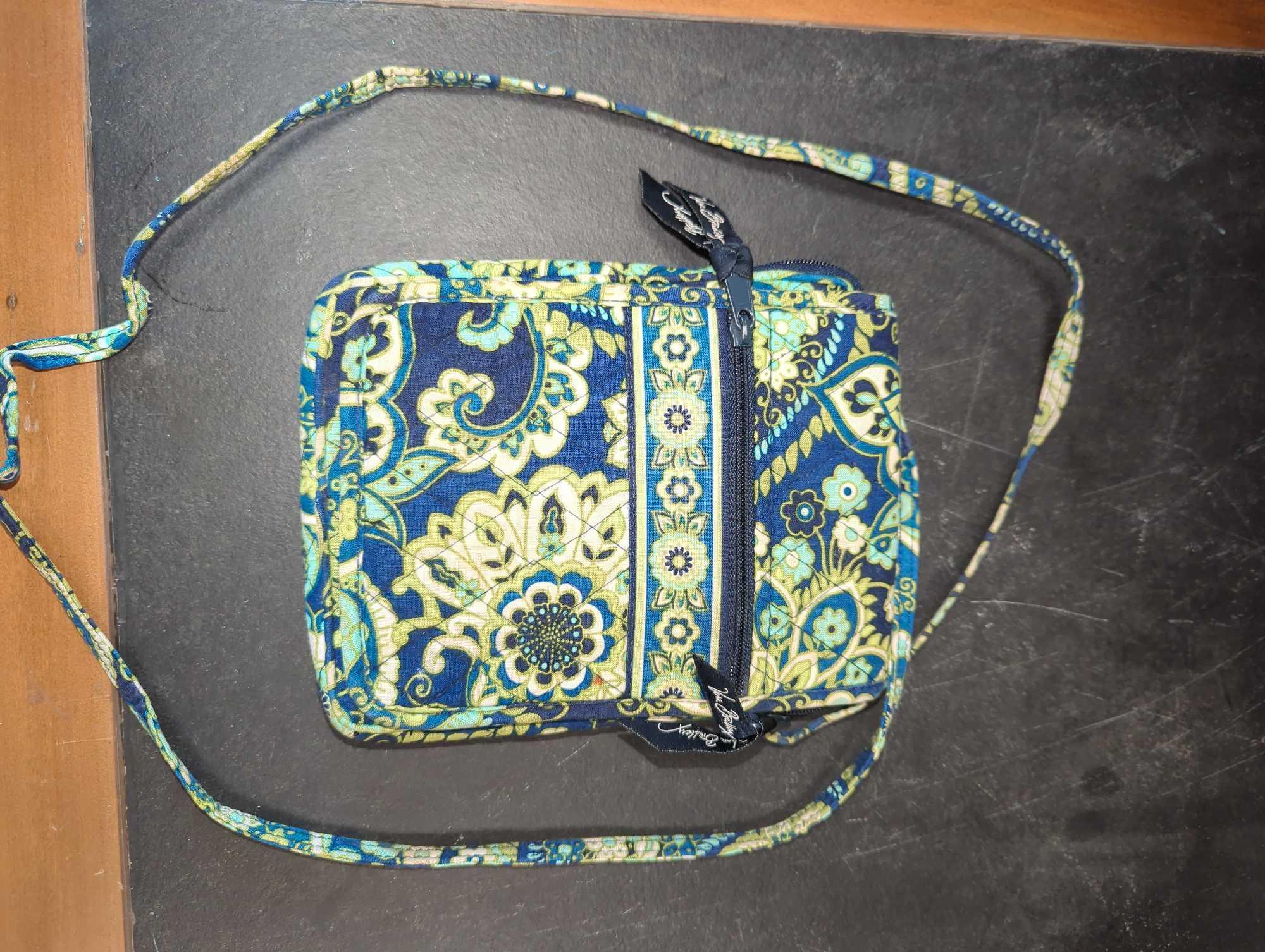 Vera Bradley 2011 Rhythm & Blues Crossbody Purse, Appears to be Used, What You See in the Photos is