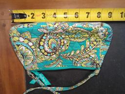 Vera Bradley 2007 Peacock Spring Pattern Mini Cross Body Purse, Appears to have Some Wear, What You