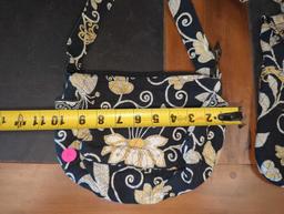 Lot of 2 Vera Bradley Hipster Pattern Purses including Cross Body Purse and Shoulder Purse, Both