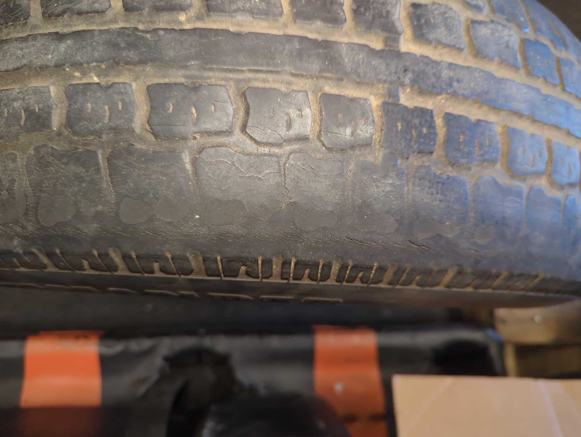 Commander Tire, P215/75R15, Tire is Bald in Some Places, Thread is Showing, Can be Used for Tire