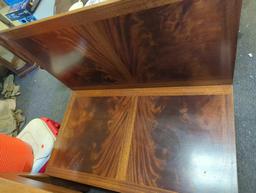Old Style Heritage Flip Top Coffee Table/Game Table with Built in Cubby, Appears to have Some Water