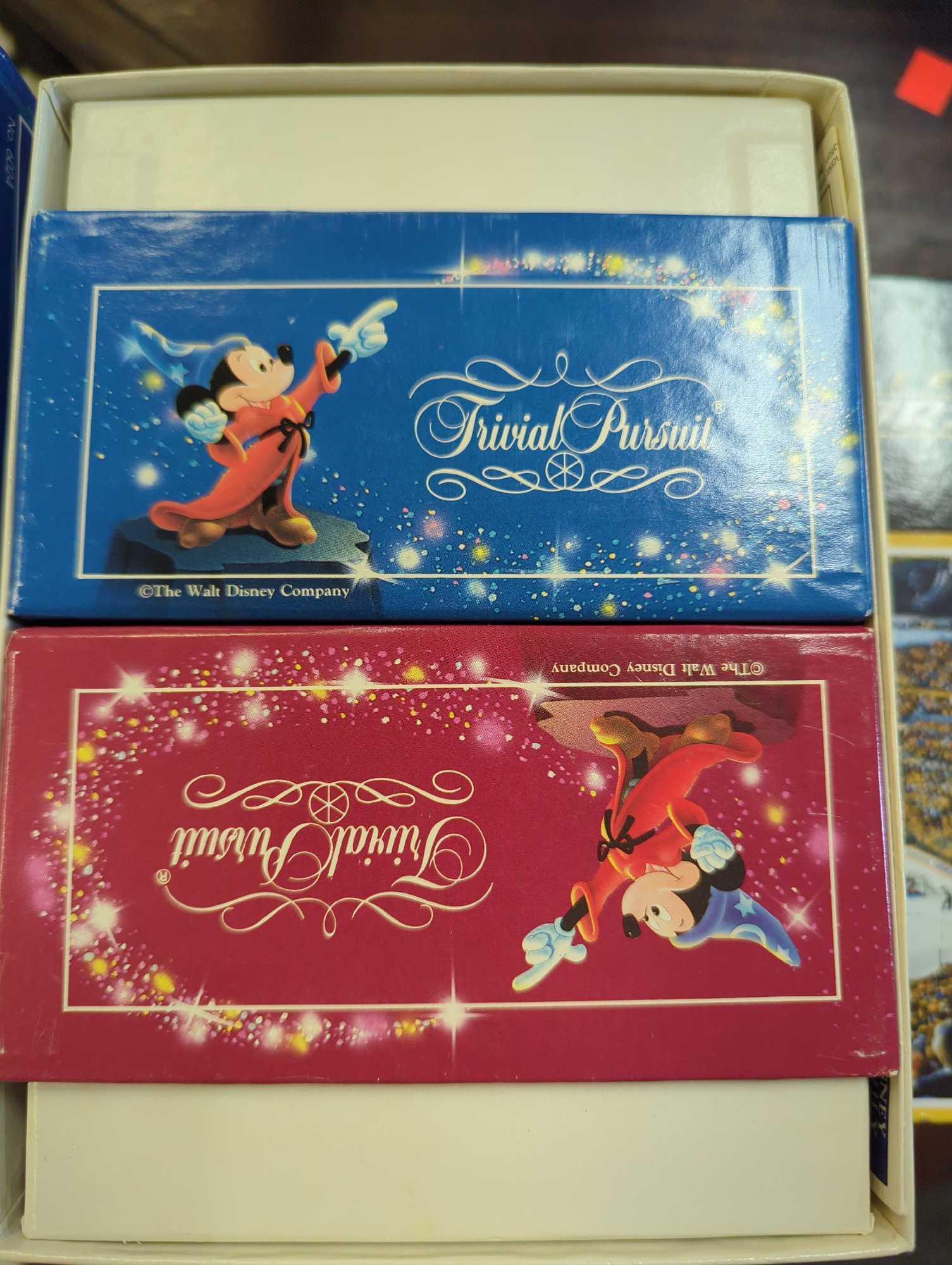 Lot of 2 Items To Include, Trivial Pursuit Disney Family Edition Card Set, And MasterPieces Sports