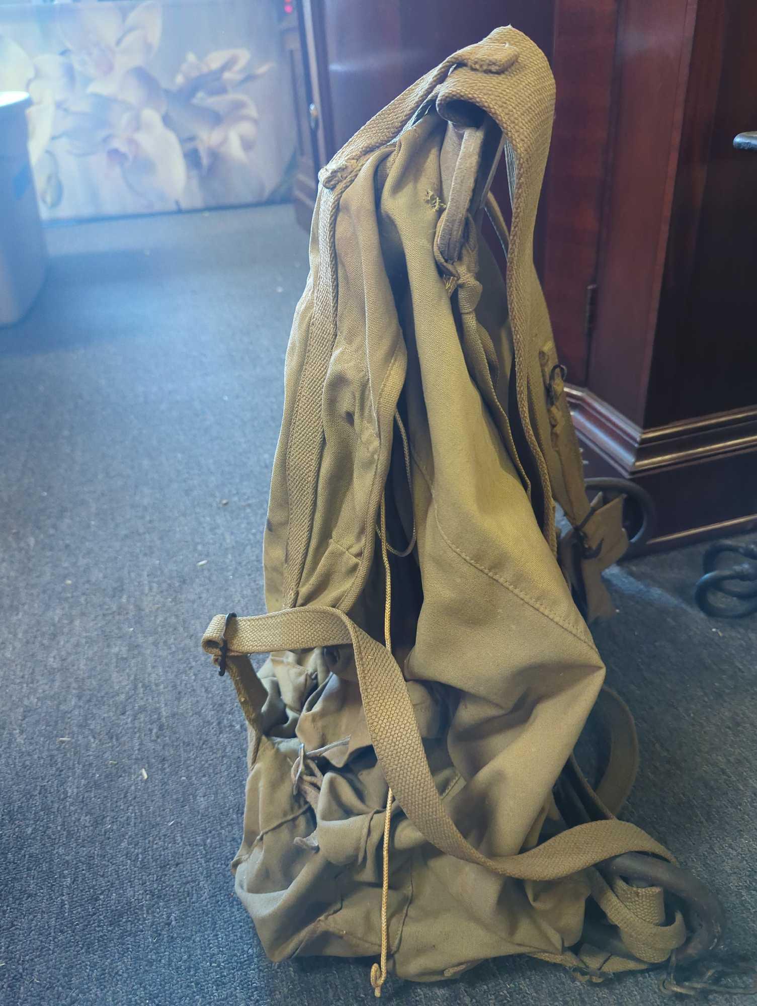 US WWII M1942 Metal Frame Mountain Troop Rucksack Pack, Retail Price (Used) $194, Appears to have