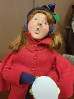 Byers Choice Caroler: Salvation Army: Girl with Tamborine 1992, Retail Price Value $65, What you see