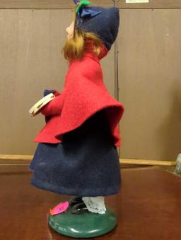 Byers Choice Caroler: Salvation Army: Girl with Tamborine 1992, Retail Price Value $65, What you see