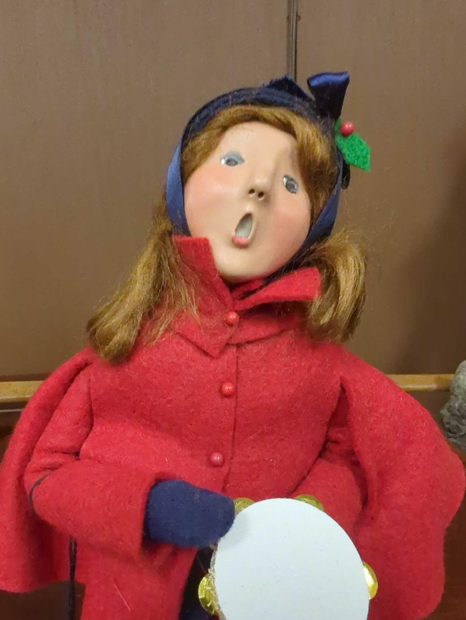 Byers Choice Caroler: Salvation Army: Girl with Tamborine 1992, Retail Price Value $65, What you see