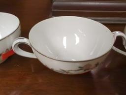 Lot of 3 Hira Finale China Sylvia 4189 Flat Cups, What you see in photos is what you will receive