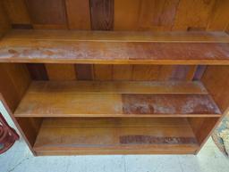 Maple Wood 4 Shelf Bookshelf/ Plate Shelf Display Measure Approximately 36 in x 9 in x 48 in, What