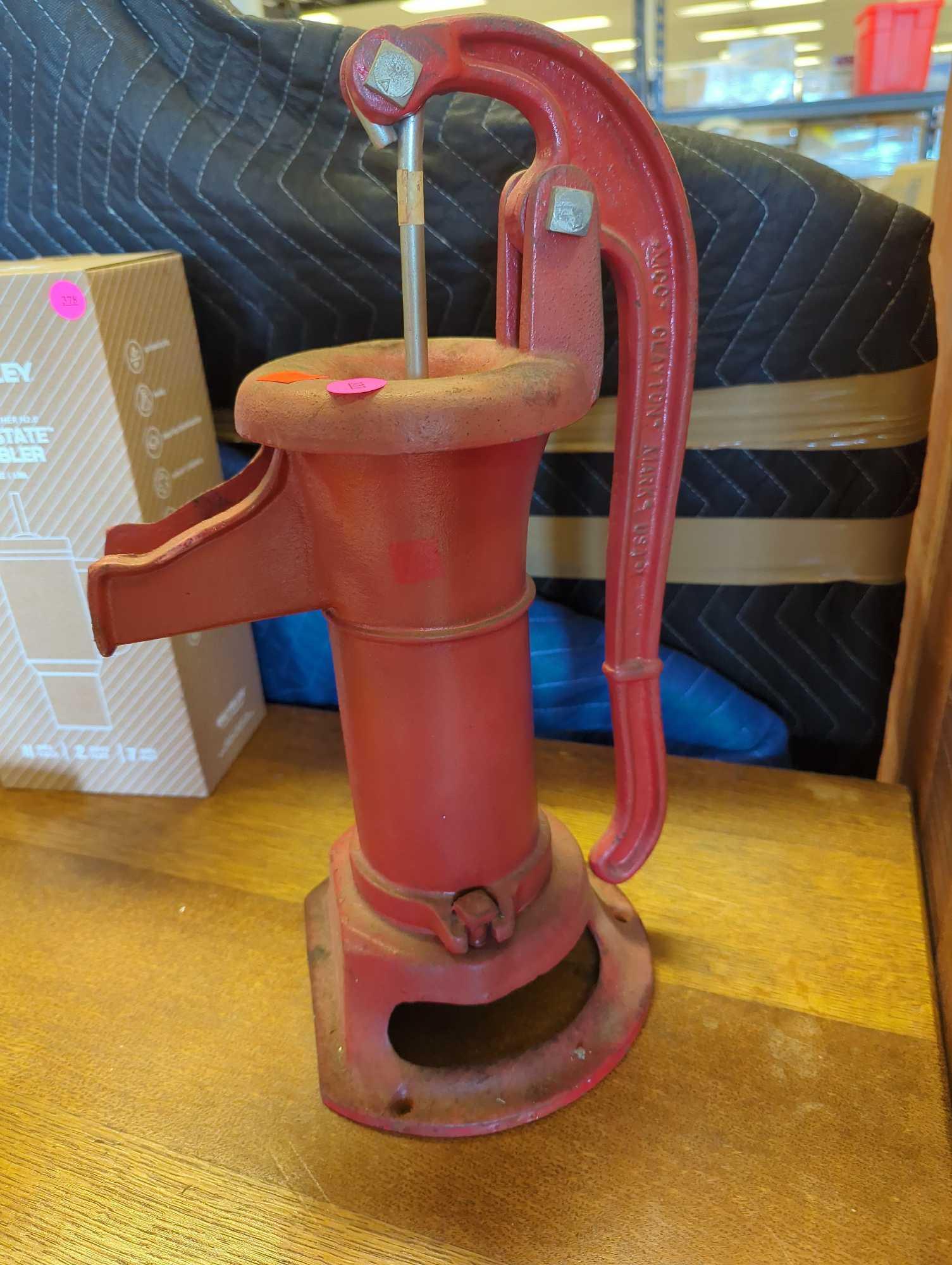 Early Style Pitcher Pump, Has Some Rusting and Some Minor Scratches Measure Approximately 6.5 in x 9