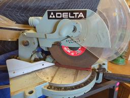 Delta 10 Inch 36-220 Type II Compound Miter Saw, Is Missing Saw Dust Bag, Shows Signs Of Aging, What