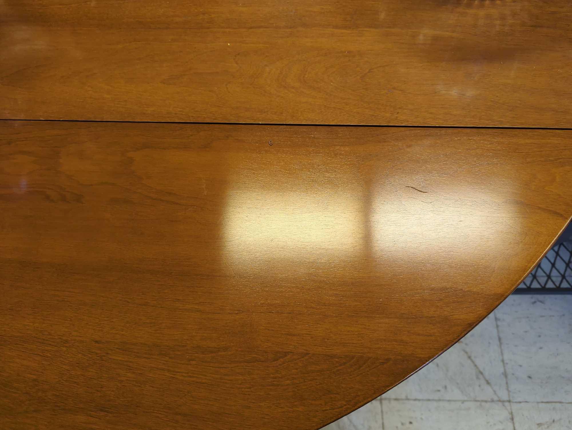 Maple Gateleg Drop Leaf Dining Table, Has Some Minor Scratches Measure Approximately (Open) 54 in x