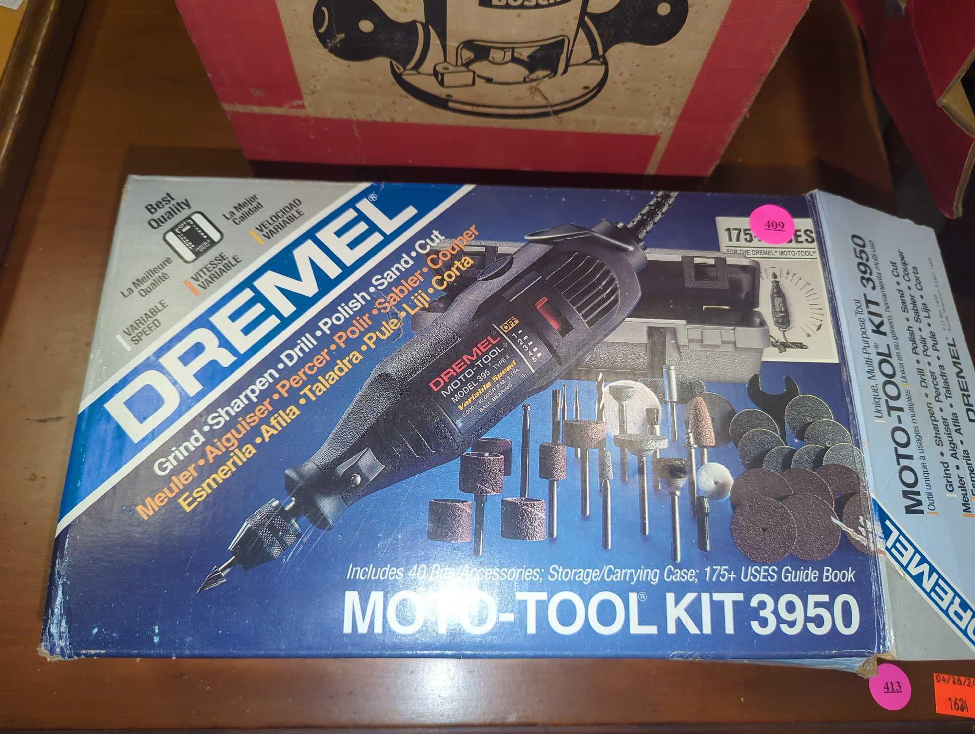 Dremel Moto-Tool with Variable Speed Control, Model 395, Type 4, Comes with Some Bit Attachments,