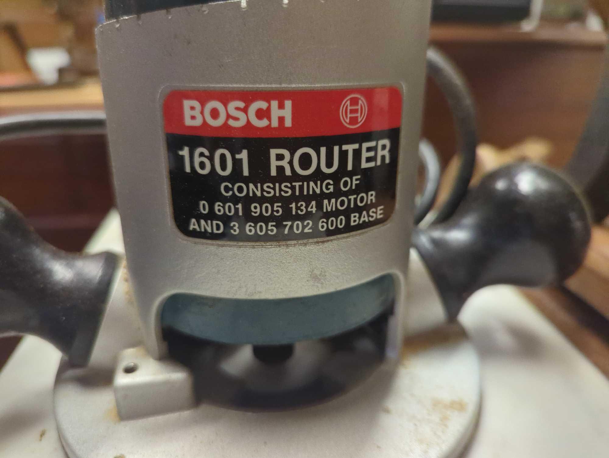 Bosch 1HP Router, Model 1601, 115V AC 60Hz 7 AMP's, Retail Price $88, Appears to be Used, What You