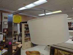 Modern Arc Floor Lamp With Shade, Measure Approximately 15 in x 11 in x 70.5 in, What you see in