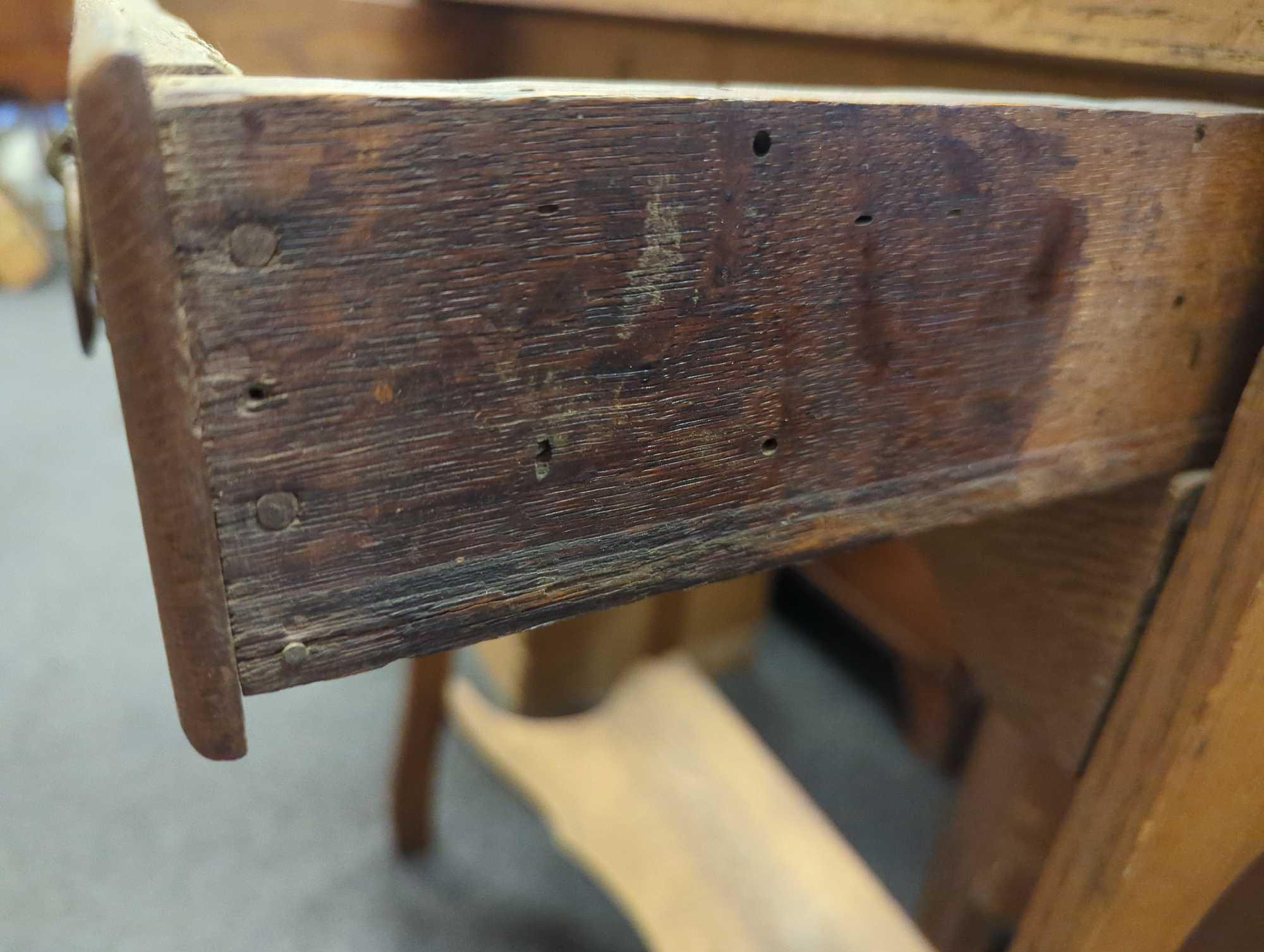 Desk Secretary Antique Drawer Shelf Colonial Book, Show Some Signs Of Aging Has Some Minor Scratches