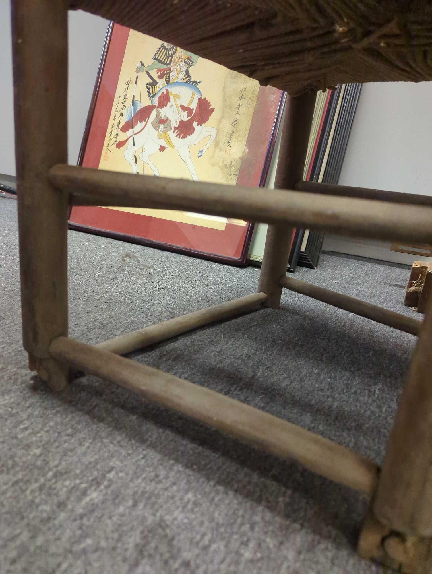 Replica of a Colonial Chair Primitive ANTIQUE 18th Century Wooden Ladder Back Chair 1750s, Item