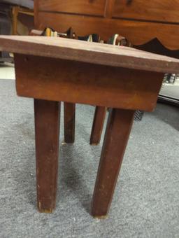 Wooden Side Table Has some Minor Scratches Measure Approximately 20 in x 12 in x 18 in, What you see