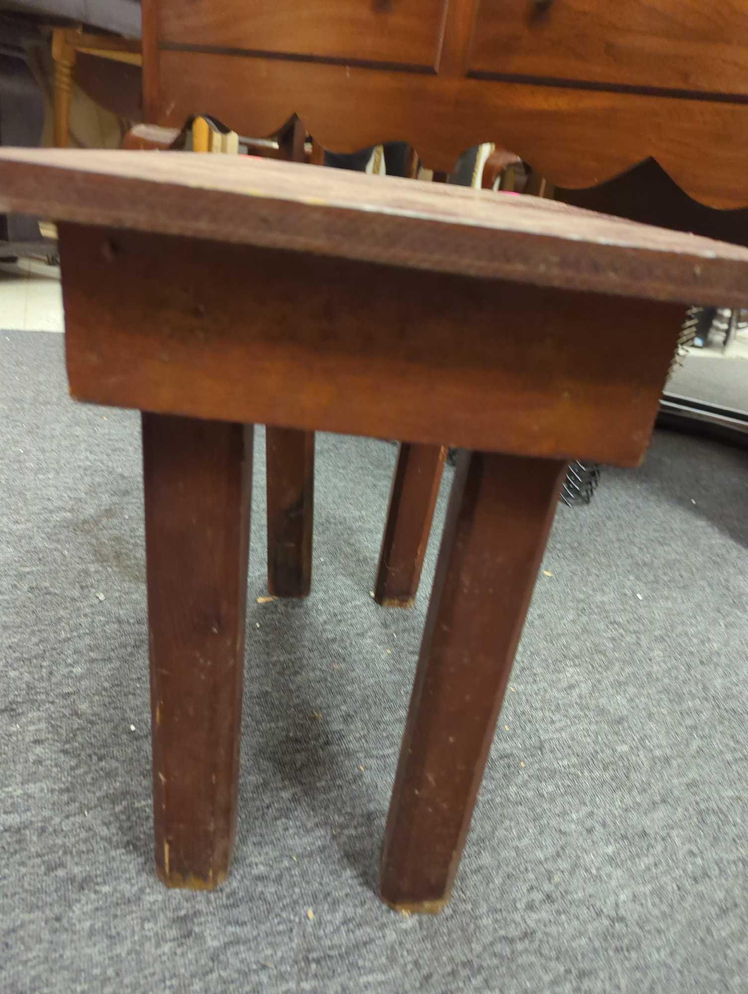 Wooden Side Table Has some Minor Scratches Measure Approximately 20 in x 12 in x 18 in, What you see
