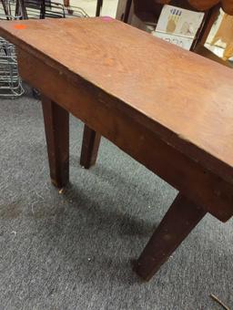 Wooden Side Table Has some Minor Scratches Measure Approximately 20 in x 12 in x 18 in, What you see