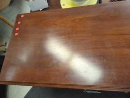 1975 Henkel Harris Queen Anne Style Solid Wild Black Cherry Side Board From the Jamestown Colony