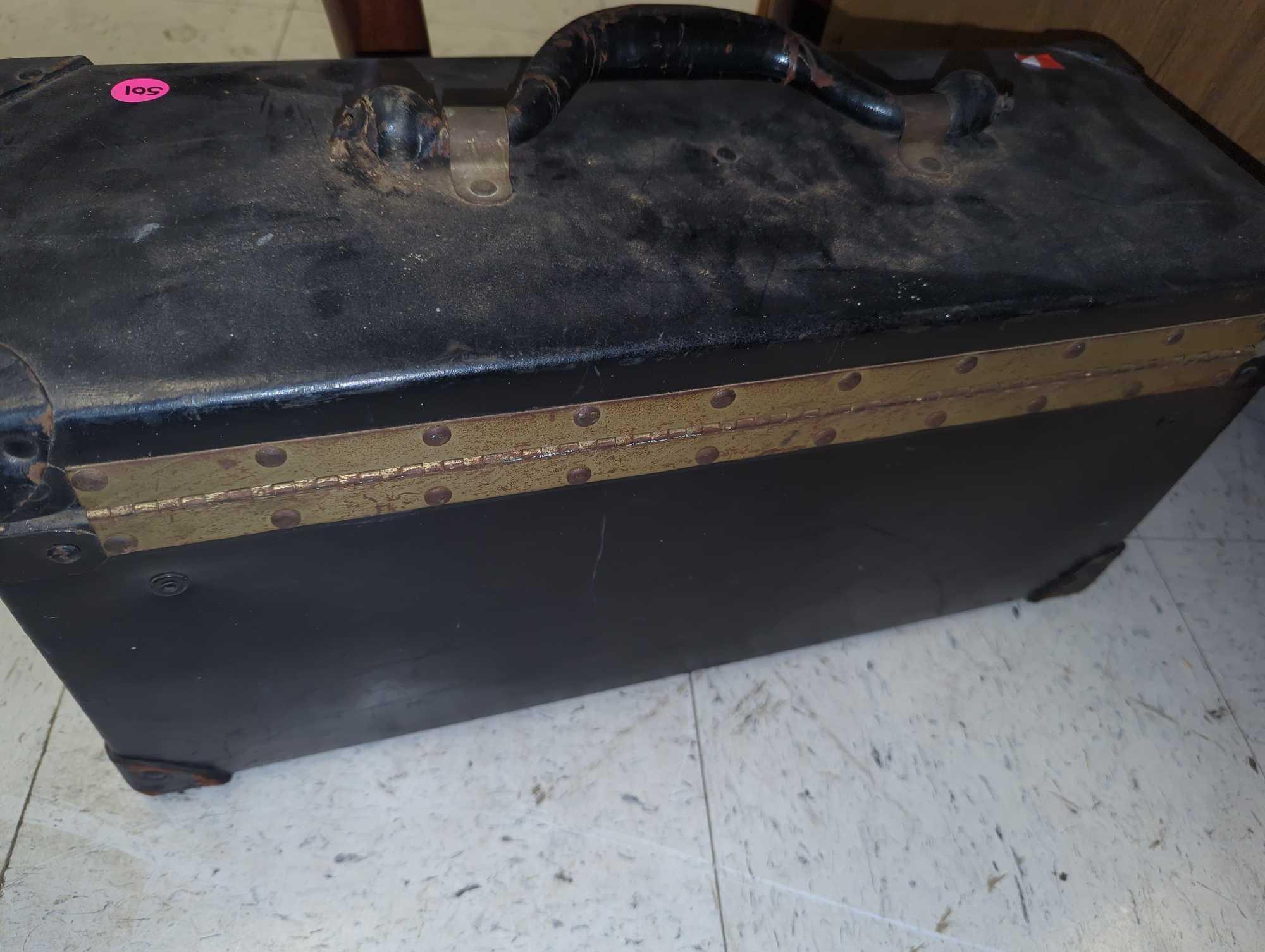 Old Style Bell System Lineman Tool Box with Assorted Tools in it, Approximate Dimensions - 9.5" H x