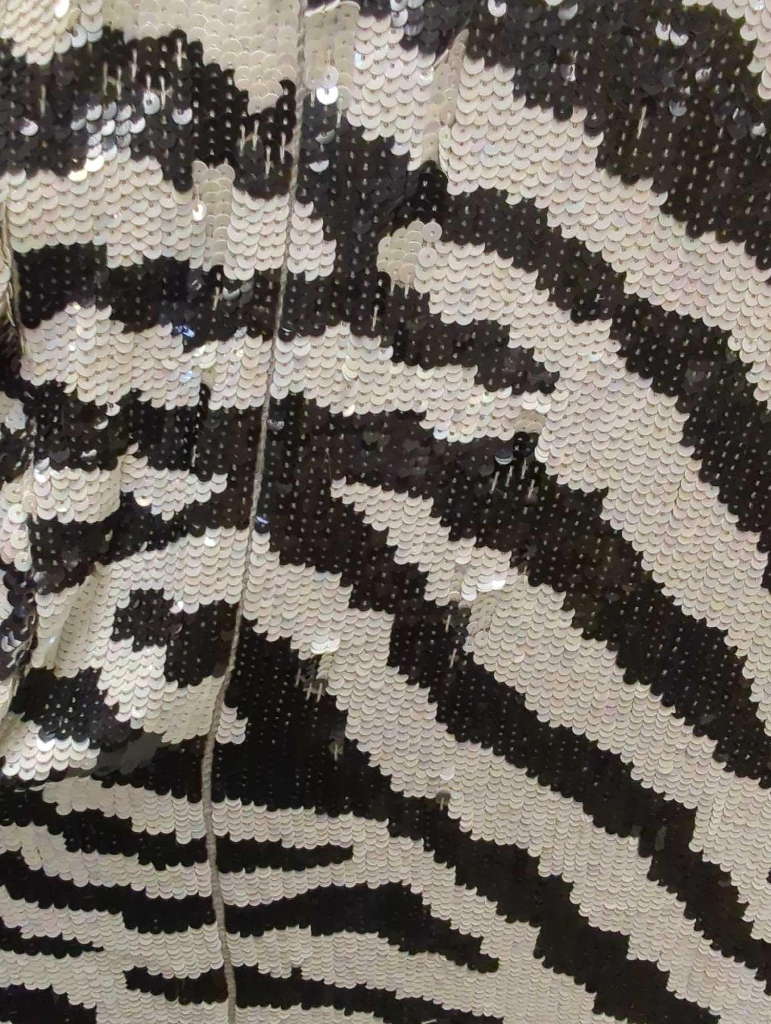 Women's Zebra Print Sequent long sleeve dress shirt, Unknown Size No Tags, What you see in photos is