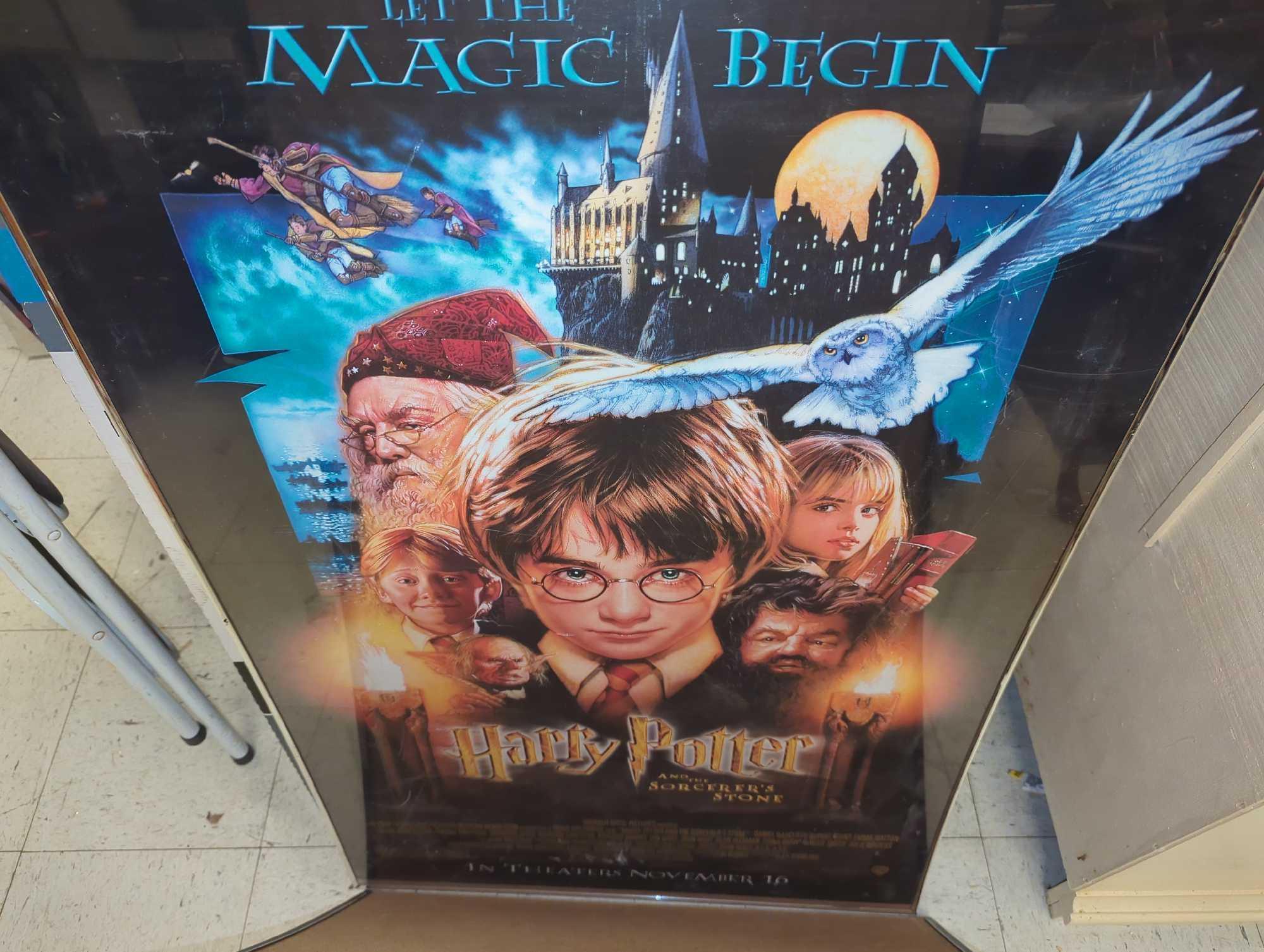 Lot of 2 "Harry Potter and the Sorcerer's Stone" Movie Posters, Approximate Dimensions (Both) - 27"
