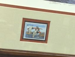 Framed Print of "1987 Federal Duck Stamp Conservation Edition" by Arthur G. Anderson, Included in