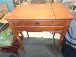 1960's Singers Saint O Matic Sewing Machine with Sewing Table, Model 503A, Appears to have Some