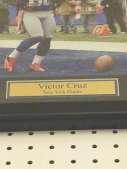 Framed Print of Victor Cruz from the New York Giants, Approximate Dimensions - 13" x 16", What You
