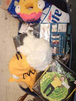 Tote Lot of Assorted Halloween Costumes Ranging From Toddler Size to Medium Adult Size including