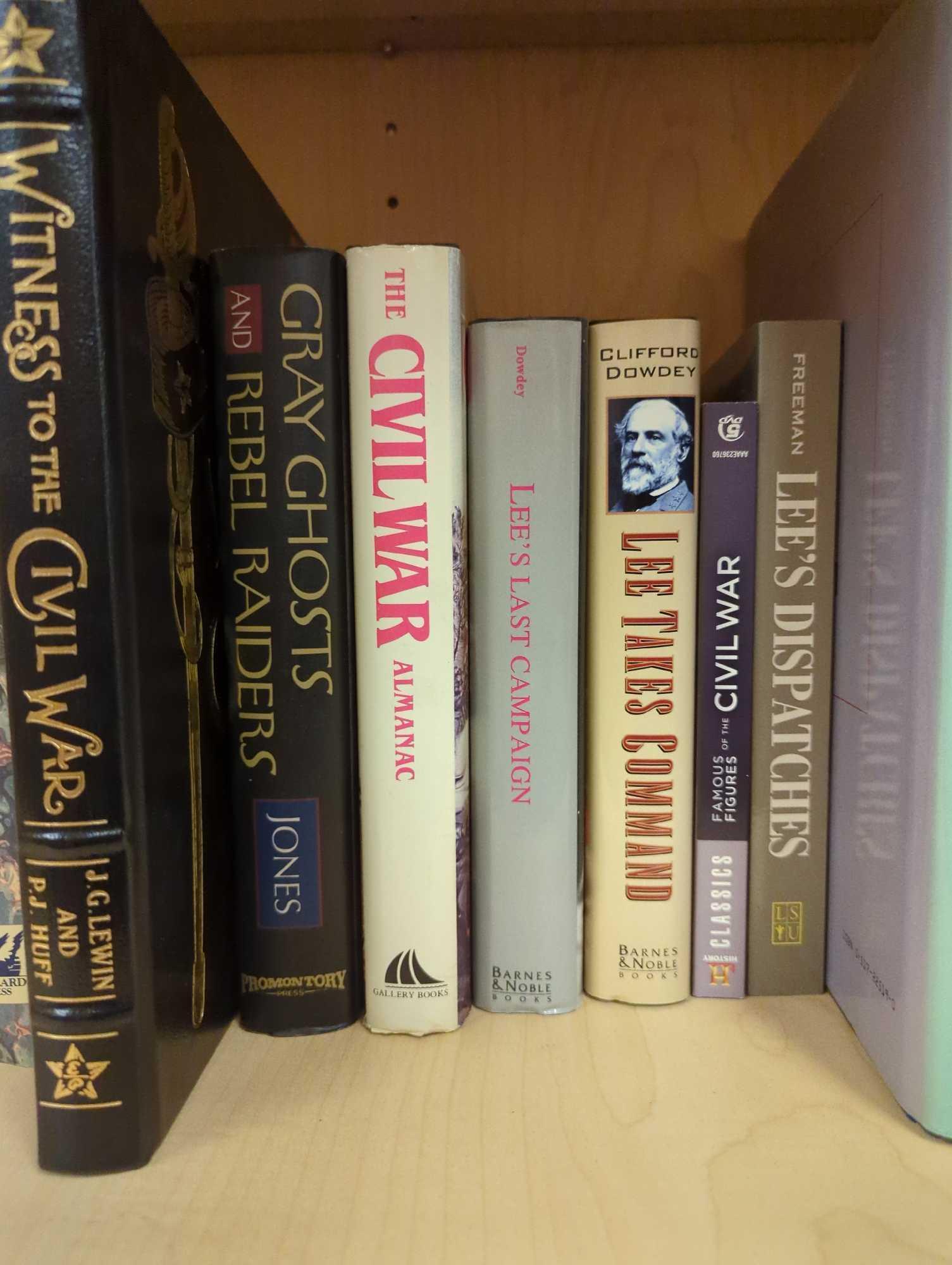 (2) Shelf Lots Of Assorted Books To Include, Witness of The Civil War, Friends Divided, Jeffersons