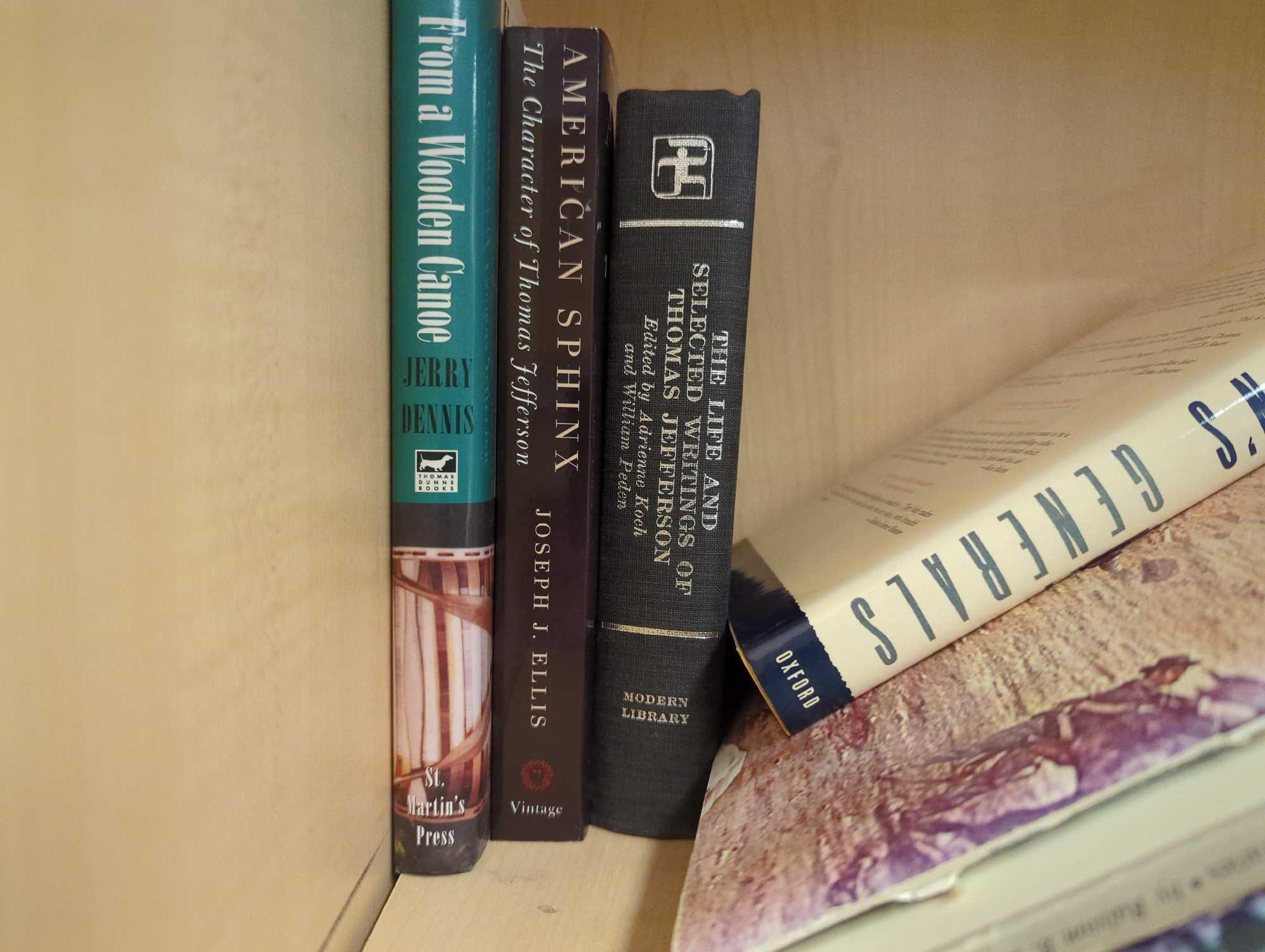 (2) Shelf Lots Of Assorted Books To Include, Witness of The Civil War, Friends Divided, Jeffersons