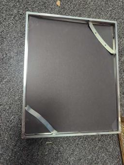 Lot of 2 Empty Photo Frames, Smaller 1 is Silver, Bigger 1 is Gold, Frame 1 Approximate Dimensions -