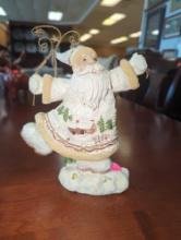 Wooden Santa Decoration, Approximate Dimensions - 9" H x 7" W x 3" D, What You See in the Photos is
