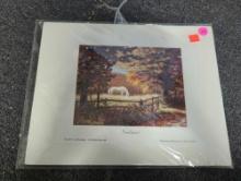 UNFRAMED SIGNED AND NUMBERED PRINT, SUNDANCE BY K.D. KOTULAK 13 3/4"X10 5/8"W, 14/975