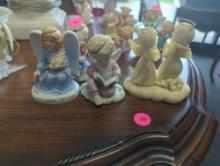Lot of 4 Figurines to include, Studio Heavenly Angels Figurine By Tom Rubel An Angel Is Praying For