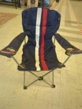 Lot of 2 Ozark Trail Patriot Lawn Chair with Double Cup Holders, Appears to be Used, What You See in