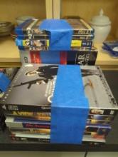 Lot of Assorted DVDs To Include, Moonraker, 007, The Dark knight Trilogy, Indiana Jones, Etc What
