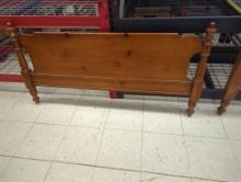 Wooden Head Board and Foot Board With Rails No slats. Measure Approximately (Head Board) 57 in x 42