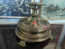 1973 Chapmen Brass Candle Stick Stand, Approximate Dimensions - 13" W x 13" D x 10" H, Appears to