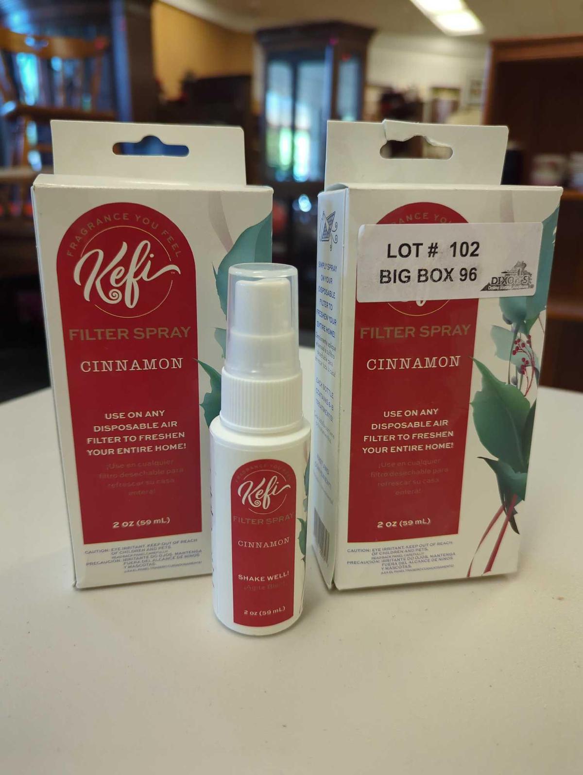 Lot of 2 Cinnamon Filter Sprays. Comes as is shown in photos. Appears to be new. SKU # 1008973160