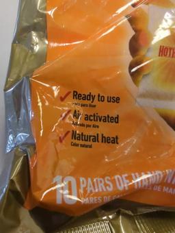 HotHands Hand Warmer 10-Pair Value Pack. Comes as is shown in photos. Appears to be new. SKU #