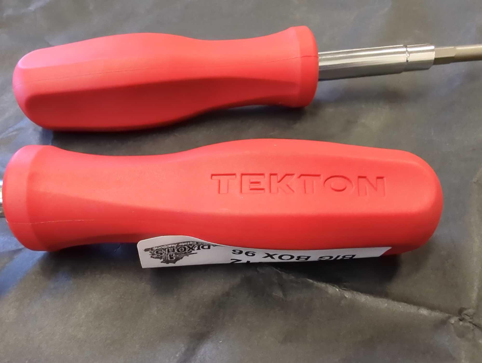 Lot of 2 TEKTON 6-in-1 Slotted Drivers (3/16 in., 1/4 in., 1/8 in., & 5/16 in.) Comes as is shown in
