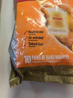 Lot of 2 including: -HotHands Hand Warmer 10-Pair Value Pack. Comes as is shown in photos. Appears