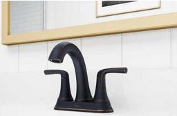 Pfister Ladera 4 in. Centerset Double Handle Bathroom Faucet in Tuscan Bronze, Model LF-048-LRYY,